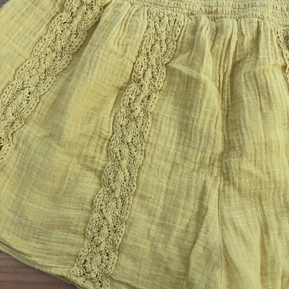 Mustard Bohemian Shorts - Picture 3 of 7